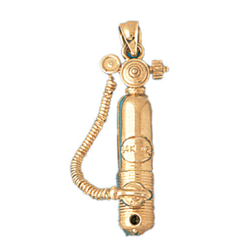 14K GOLD NAUTICAL CHARM - SCUBA #1390