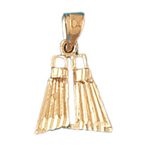 14K GOLD NAUTICAL CHARM - SCUBA #1395