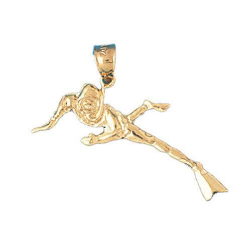 14K GOLD NAUTICAL CHARM - SCUBA #1398