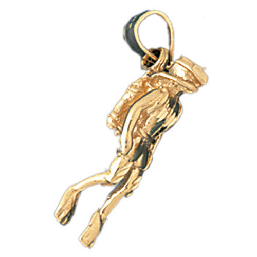 14K GOLD NAUTICAL CHARM - SCUBA #1403
