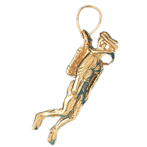 14K GOLD NAUTICAL CHARM - SCUBA #1404