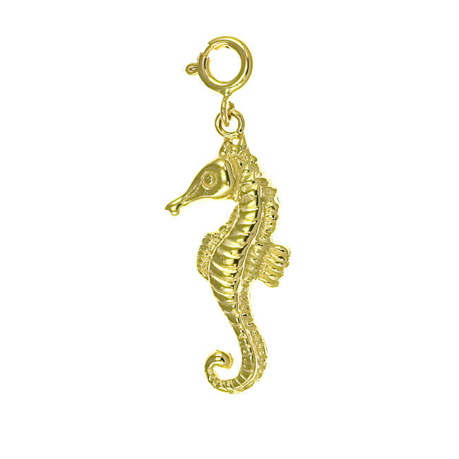 14K GOLD NAUTICAL CHARM - SEAHORSE #938
