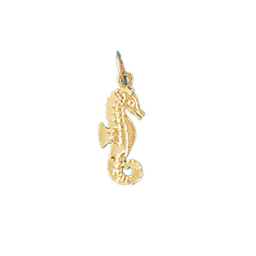 14K GOLD NAUTICAL CHARM - SEAHORSE #950