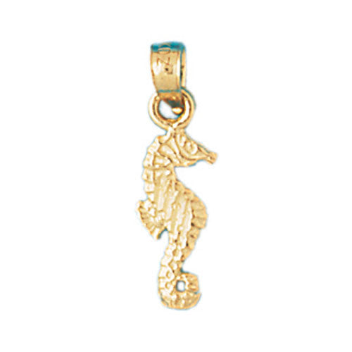 14K GOLD NAUTICAL CHARM - SEAHORSE #951