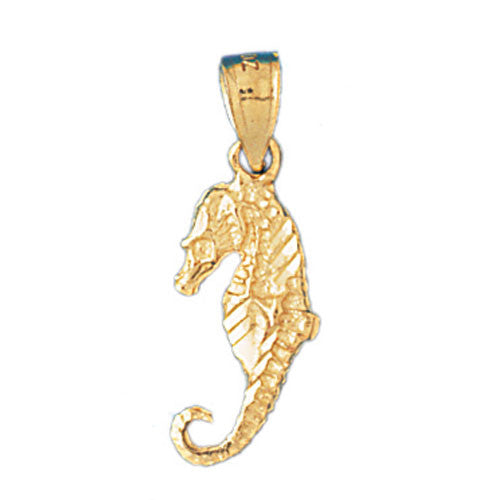 14K GOLD NAUTICAL CHARM - SEAHORSE #955