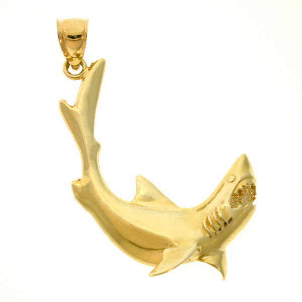 14K GOLD NAUTICAL CHARM - SHARK #898