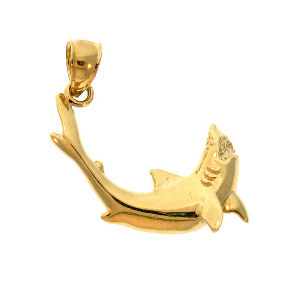 14K GOLD NAUTICAL CHARM - SHARK #900