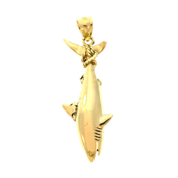 14K GOLD NAUTICAL CHARM - SHARK #902
