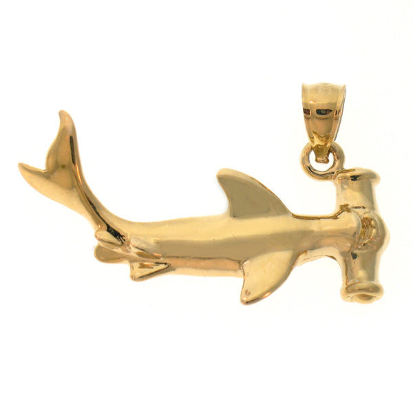 14K GOLD NAUTICAL CHARM - SHARK #910