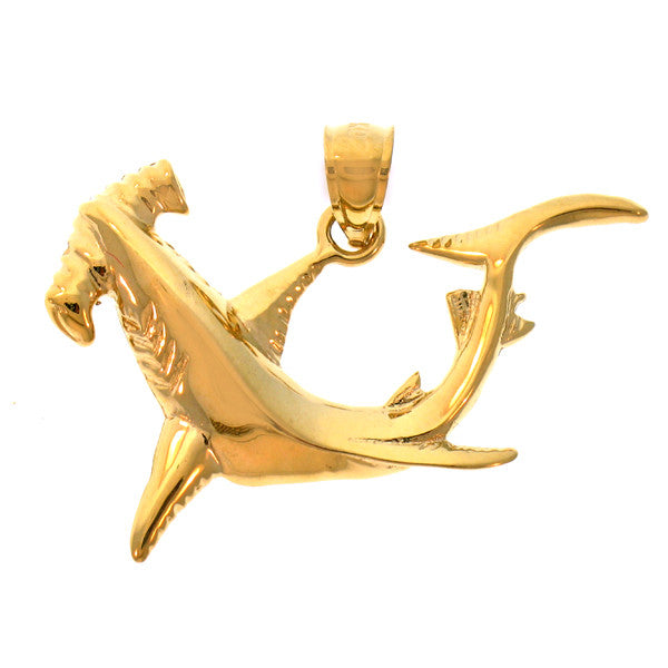 14K GOLD NAUTICAL CHARM - SHARK #911