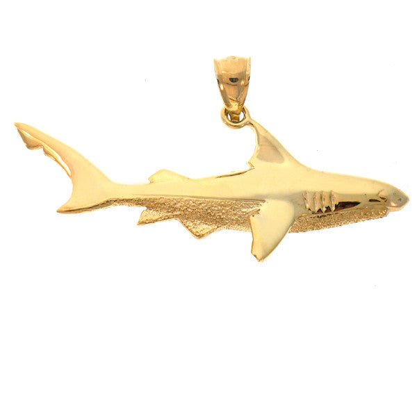 14K GOLD NAUTICAL CHARM - SHARK #912