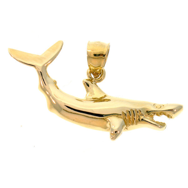 14K GOLD NAUTICAL CHARM - SHARK #915