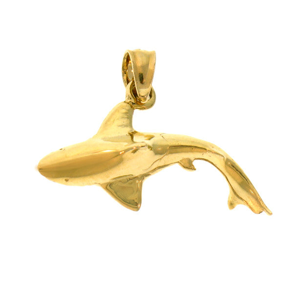 14K GOLD NAUTICAL CHARM - SHARK #923