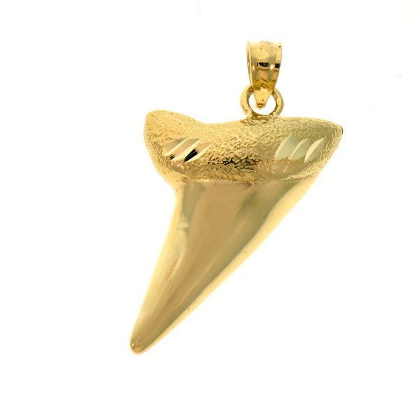 14K GOLD NAUTICAL CHARM - SHARK TOOTH #927