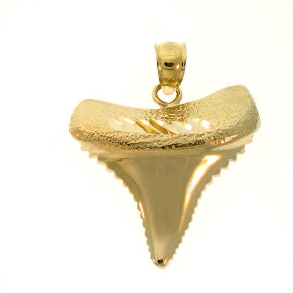 14K GOLD NAUTICAL CHARM - SHARK TOOTH #928