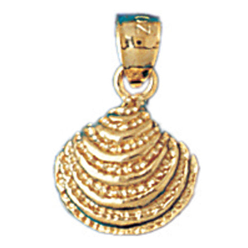 14K GOLD NAUTICAL CHARM - SHELL #1069