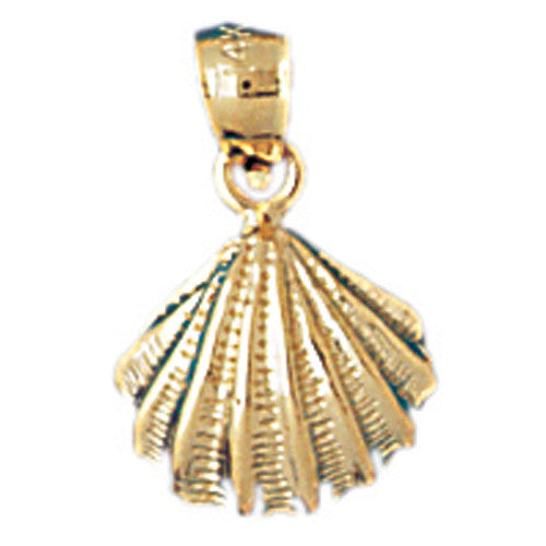 14K GOLD NAUTICAL CHARM - SHELL #1070
