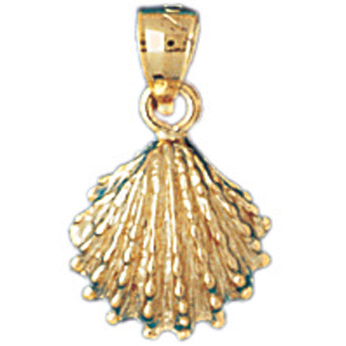 14K GOLD NAUTICAL CHARM - SHELL #1071