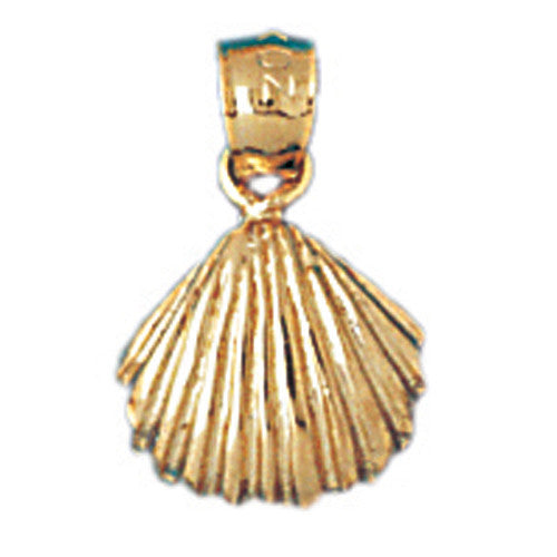 14K GOLD NAUTICAL CHARM - SHELL #1072