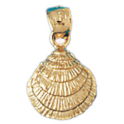 14K GOLD NAUTICAL CHARM - SHELL #1073