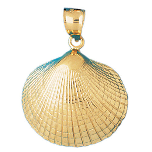 14K GOLD NAUTICAL CHARM - SHELL #10