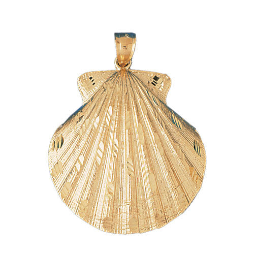 14K GOLD NAUTICAL CHARM - SHELL #199