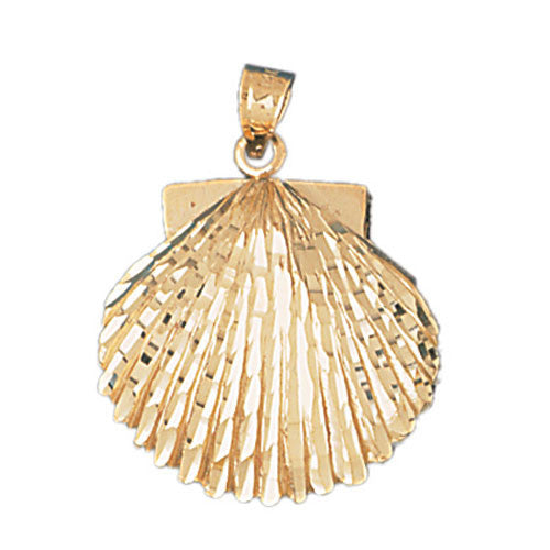 14K GOLD NAUTICAL CHARM - SHELL #201