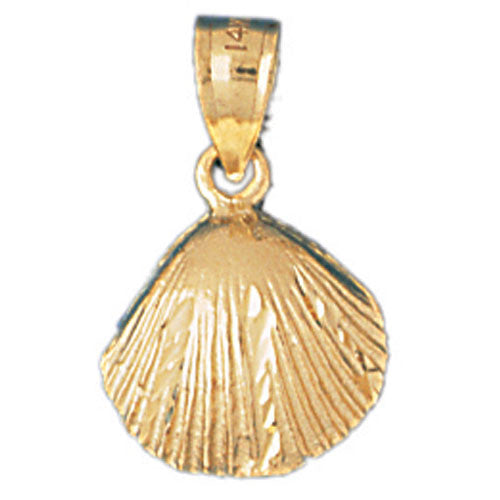 14K GOLD NAUTICAL CHARM - SHELL #202