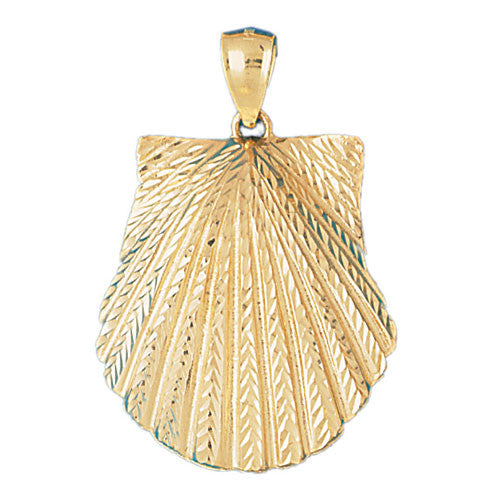 14K GOLD NAUTICAL CHARM - SHELL #209