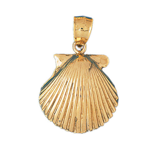 14K GOLD NAUTICAL CHARM - SHELL #214