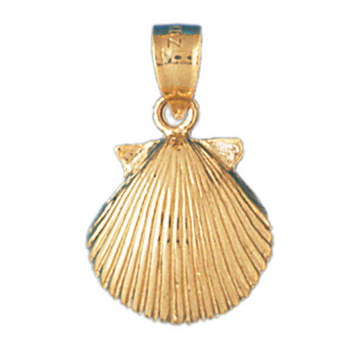 14K GOLD NAUTICAL CHARM - SHELL #219