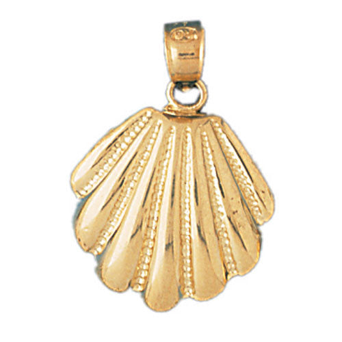 14K GOLD NAUTICAL CHARM - SHELL #227