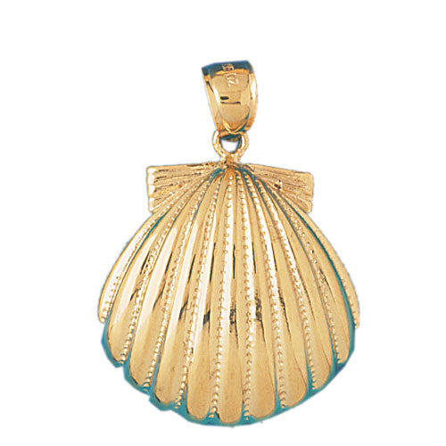 14K GOLD NAUTICAL CHARM - SHELL #230