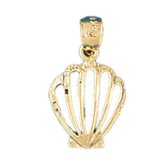 14K GOLD NAUTICAL CHARM - SHELL #236