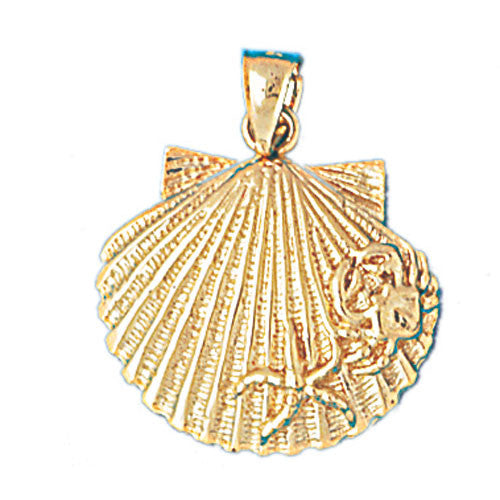 14K GOLD NAUTICAL CHARM - SHELL #241