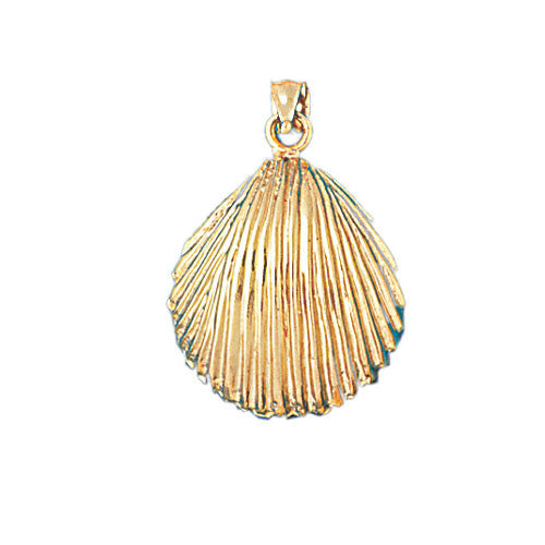 14K GOLD NAUTICAL CHARM - SHELL #244