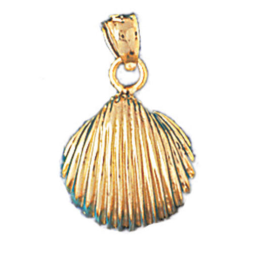 14K GOLD NAUTICAL CHARM - SHELL #245