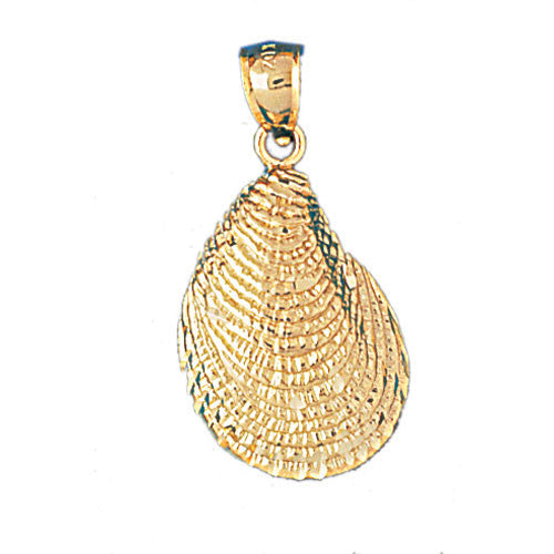 14K GOLD NAUTICAL CHARM - SHELL #261