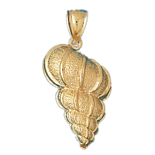 14K GOLD NAUTICAL CHARM - SHELL #284