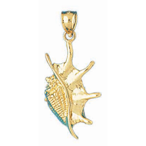 14K GOLD NAUTICAL CHARM - SHELL #306