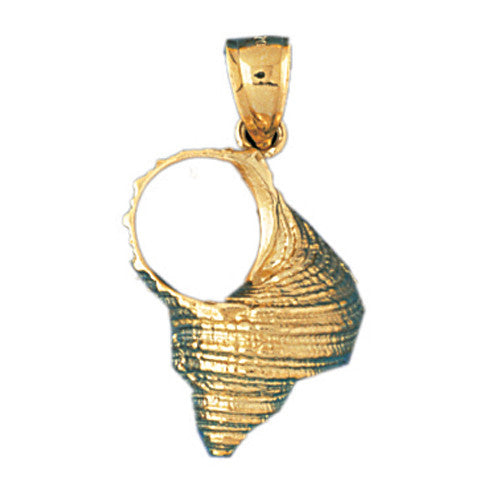 14K GOLD NAUTICAL CHARM - SHELL #309