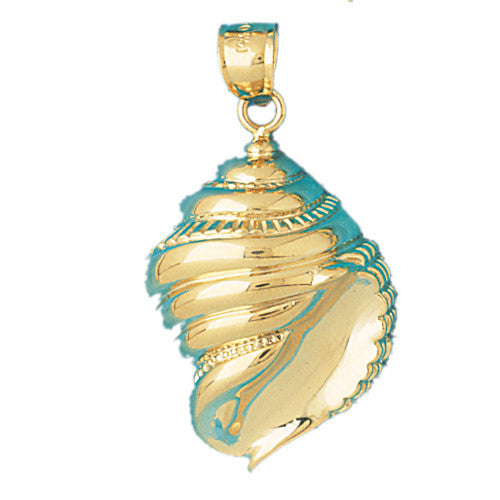 14K GOLD NAUTICAL CHARM - SHELL #322
