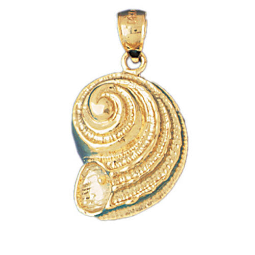 14K GOLD NAUTICAL CHARM - SHELL #323