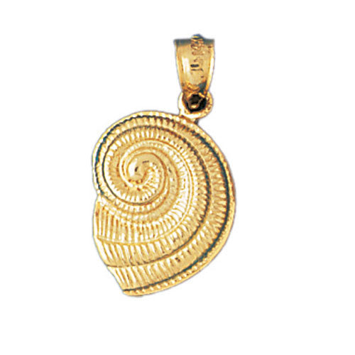 14K GOLD NAUTICAL CHARM - SHELL #324