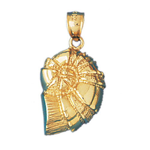 14K GOLD NAUTICAL CHARM - SHELL #325