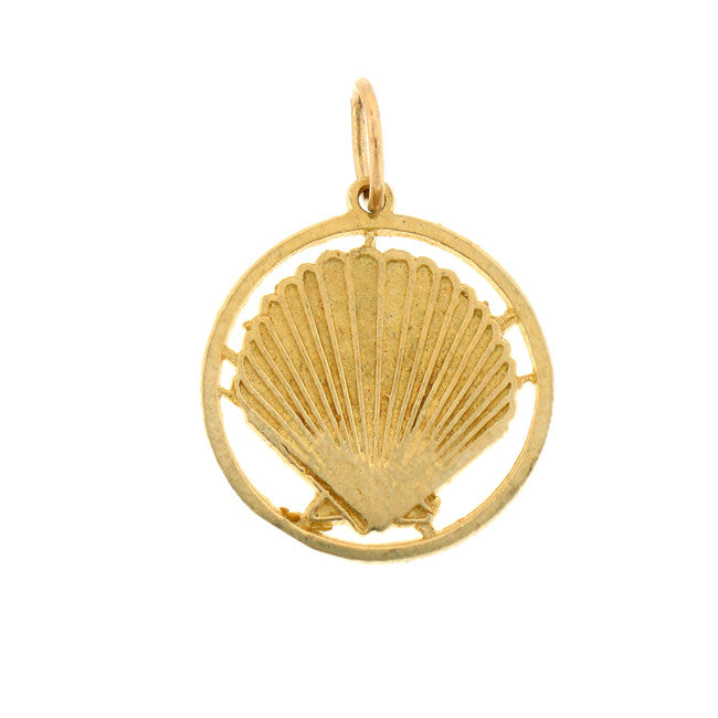 14K GOLD NAUTICAL CHARM - SHELL #6349
