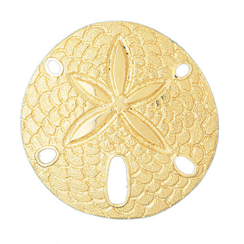 14K GOLD NAUTICAL SLIDE - SAND DOLLAR #70