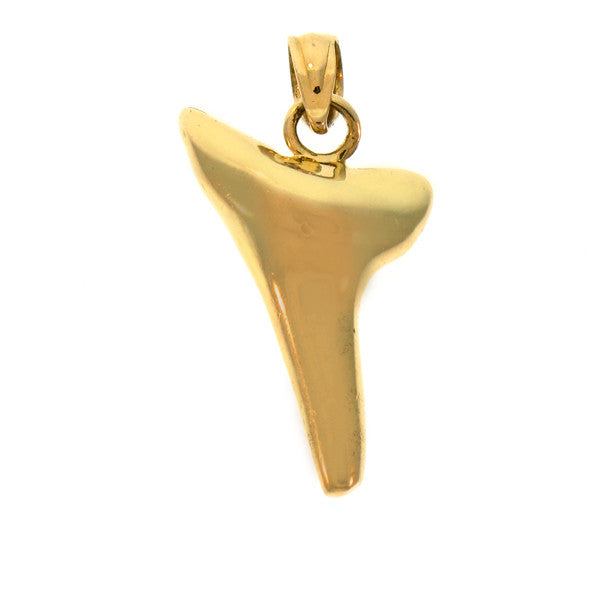 14K GOLD NAUTICL CHARM - SHARK TOOTH #926