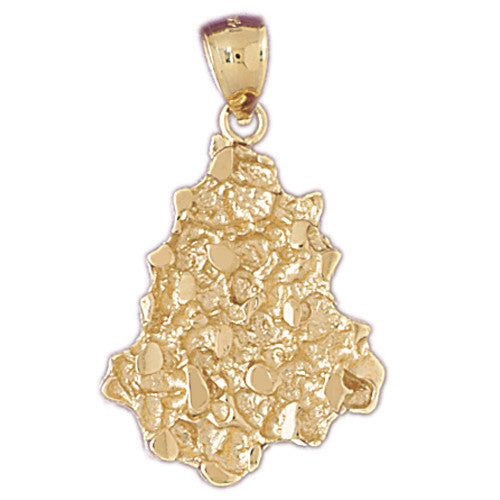 14K GOLD NUGGET CHARM #5760