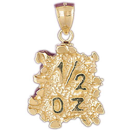 14K GOLD NUGGET CHARM #5764